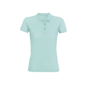Polo Sol’s PLANET WOMEN en color Azul ártico, vista frontal