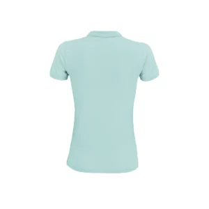 Polo Sol’s PLANET WOMEN en color Azul ártico, vista trasera