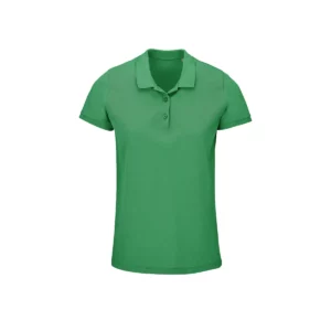 Polo Sol’s PLANET WOMEN en color Verde primavera, vista frontal