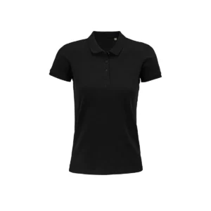 Polo Sol’s PLANET WOMEN en color Negro, vista frontal