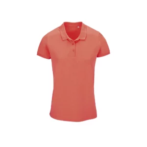Polo Sol’s PLANET WOMEN en color Naranja pop, vista frontal