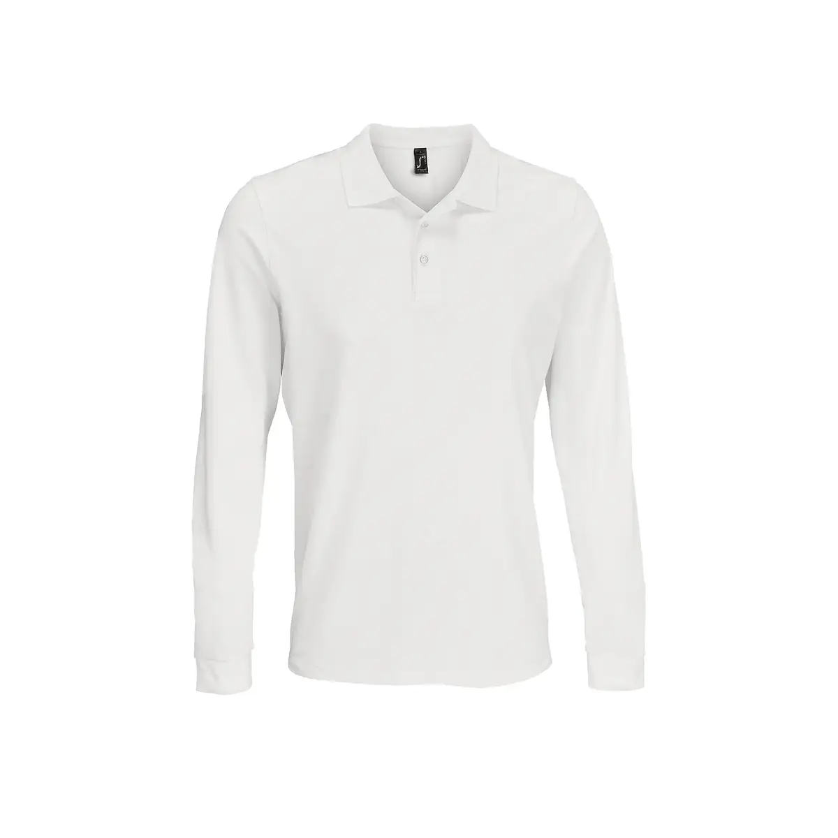 Polo unisex SOL’S PRIME LSL 03983 3 Polo Sol’s PRIME LSL en color Blanco, vista frontal