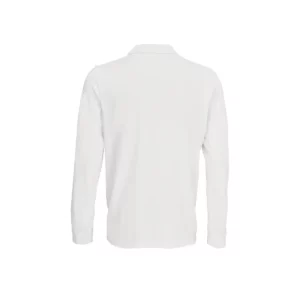 Polo Sol’s PRIME LSL en color Blanco, vista trasera