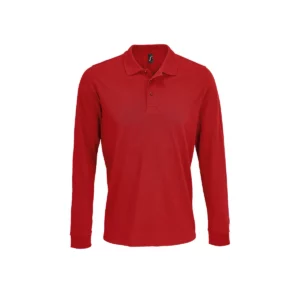 Polo Sol’s PRIME LSL en color Rojo, vista frontal