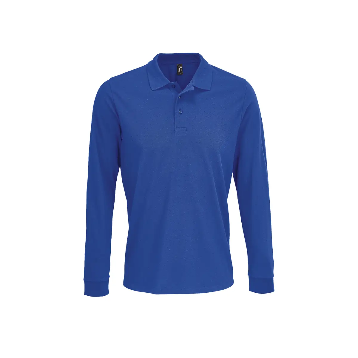 Polo unisex SOL’S PRIME LSL 03983 18 Polo Sol’s PRIME LSL en color Azul royal, vista frontal