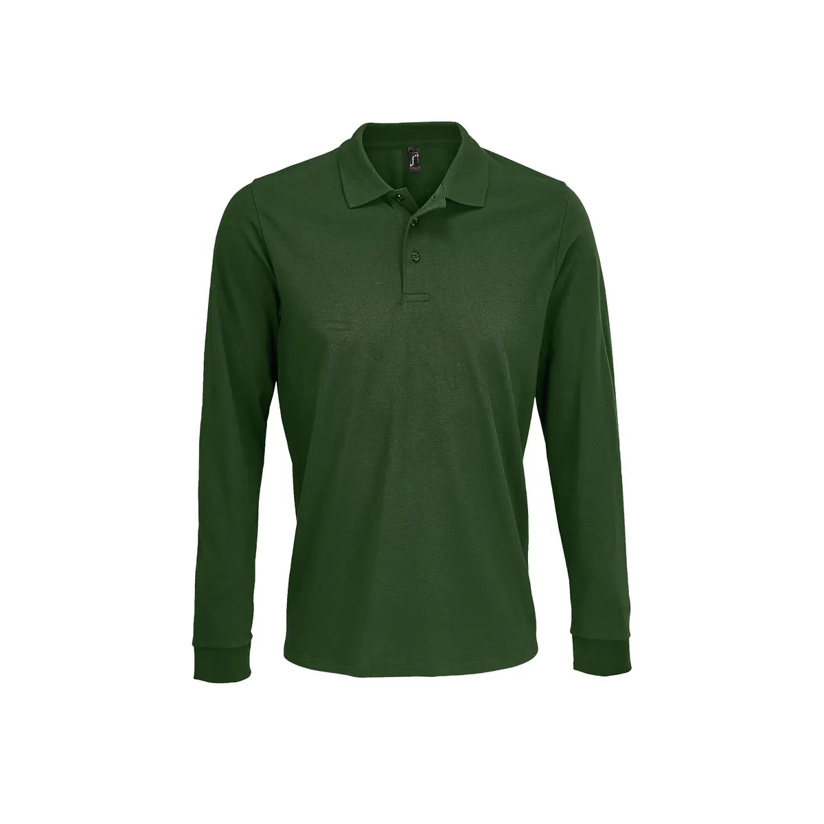 Polo unisex SOL’S PRIME LSL 03983 24 Polo Sol’s PRIME LSL en color Verde botella, vista frontal