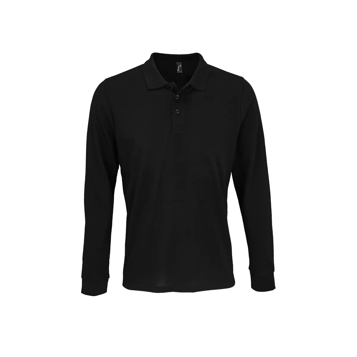 Polo unisex SOL’S PRIME LSL 03983 6 Polo Sol’s PRIME LSL en color Negro, vista frontal
