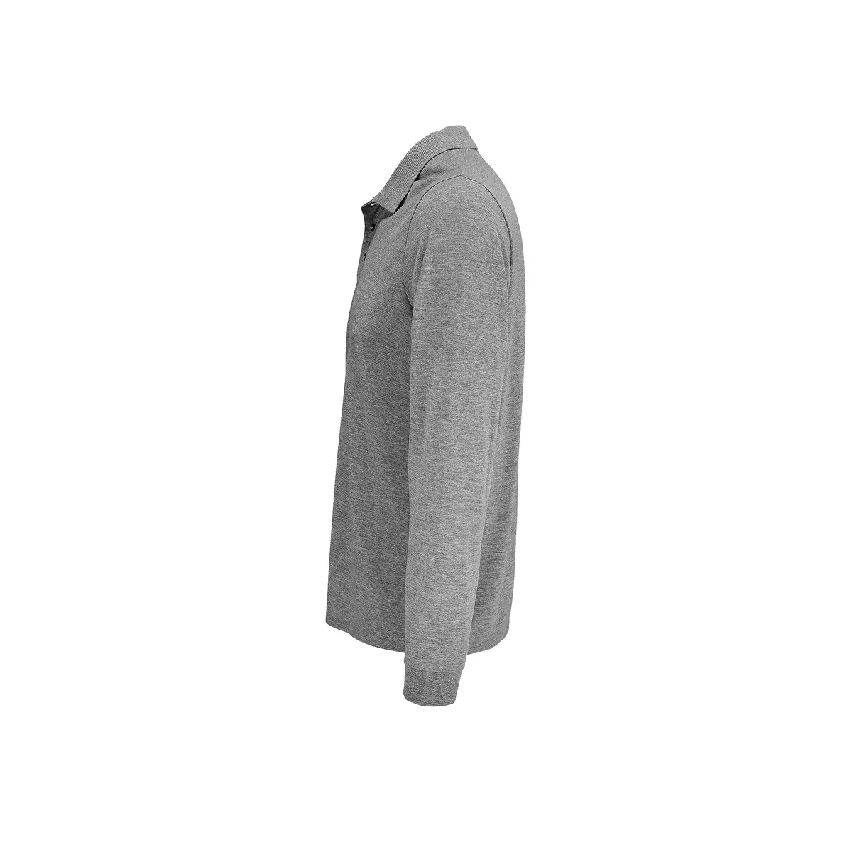 Polo unisex SOL’S PRIME LSL 03983 10 Polo Sol’s PRIME LSL en color Gris mezcla, vista lateral