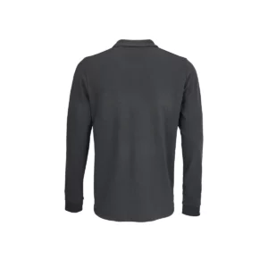Polo Sol’s PRIME LSL en color Gris oscuro, vista trasera