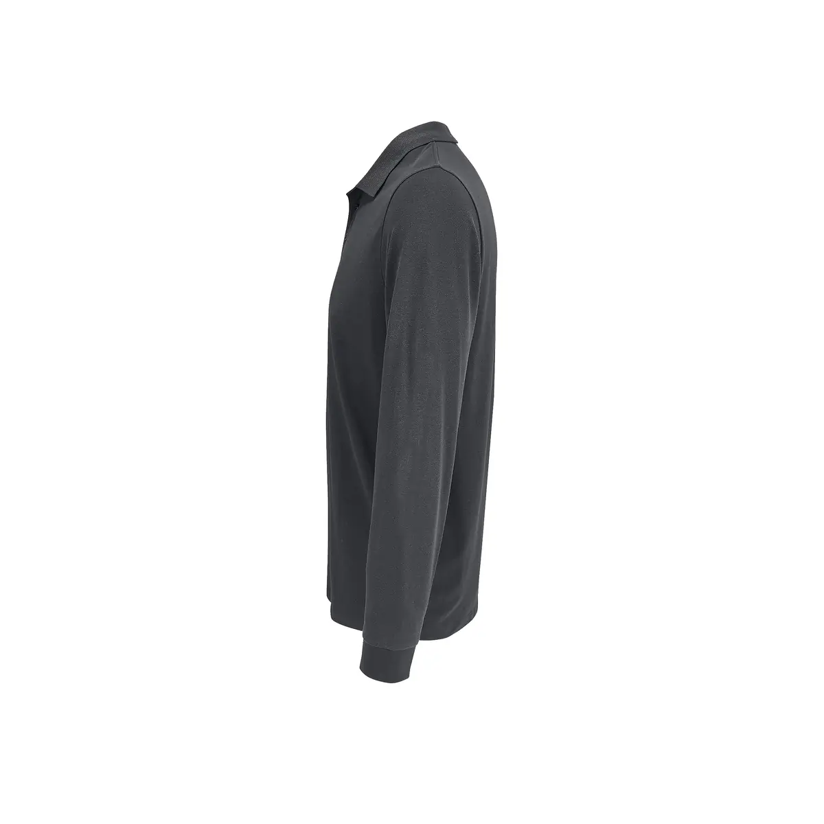 Polo unisex SOL’S PRIME LSL 03983 13 Polo Sol’s PRIME LSL en color Gris oscuro, vista lateral
