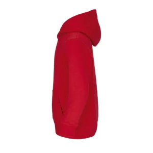 Sudadera SOL’S 04238 en Rojo vivo, vista lateral