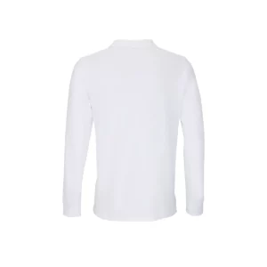 Polo Sol’s PLANET LSL en color Blanco, vista trasera