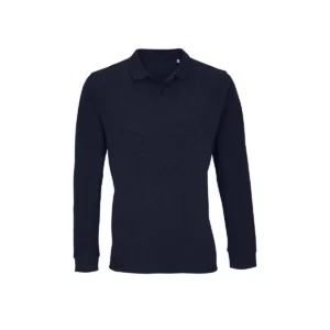 Polo Sol’s PLANET LSL en color French marino, vista frontal