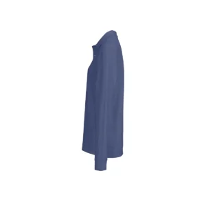 Polo Sol’s PACIFIC LSL en color Denim, vista lateral