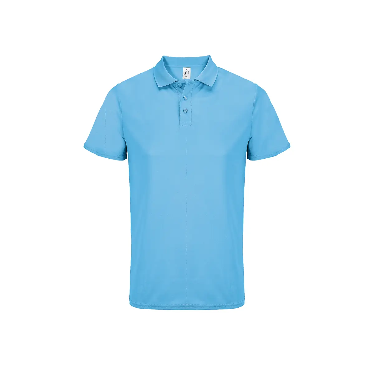 Polo unisex SOL’S PITCHER 04442 24 Polo Sol’s PITCHER en color Aqua, vista frontal