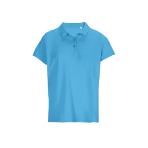 Polo Sol’s PULSE WOMEN en color Aqua, vista frontal