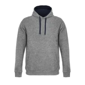 Sudadera SOL’S 04853 en Gris mezcla french marino, vista frontal