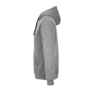 Sudadera SOL’S 04853 en Gris mezcla french marino, vista lateral