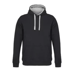 Sudadera SOL’S 04853 en Negro gris mezcla, vista frontal