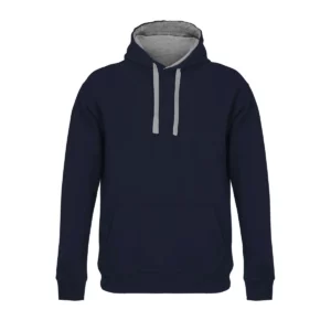 Sudadera SOL’S 04853 en Azul marino/Gris, vista frontal