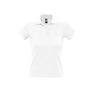 Polo Sol’s PEOPLE en color Blanco, vista frontal