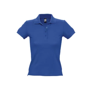 Polo Sol’s PEOPLE en color Azul royal, vista frontal