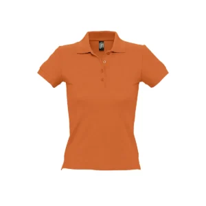 Polo Sol’s PEOPLE en color Naranja, vista frontal