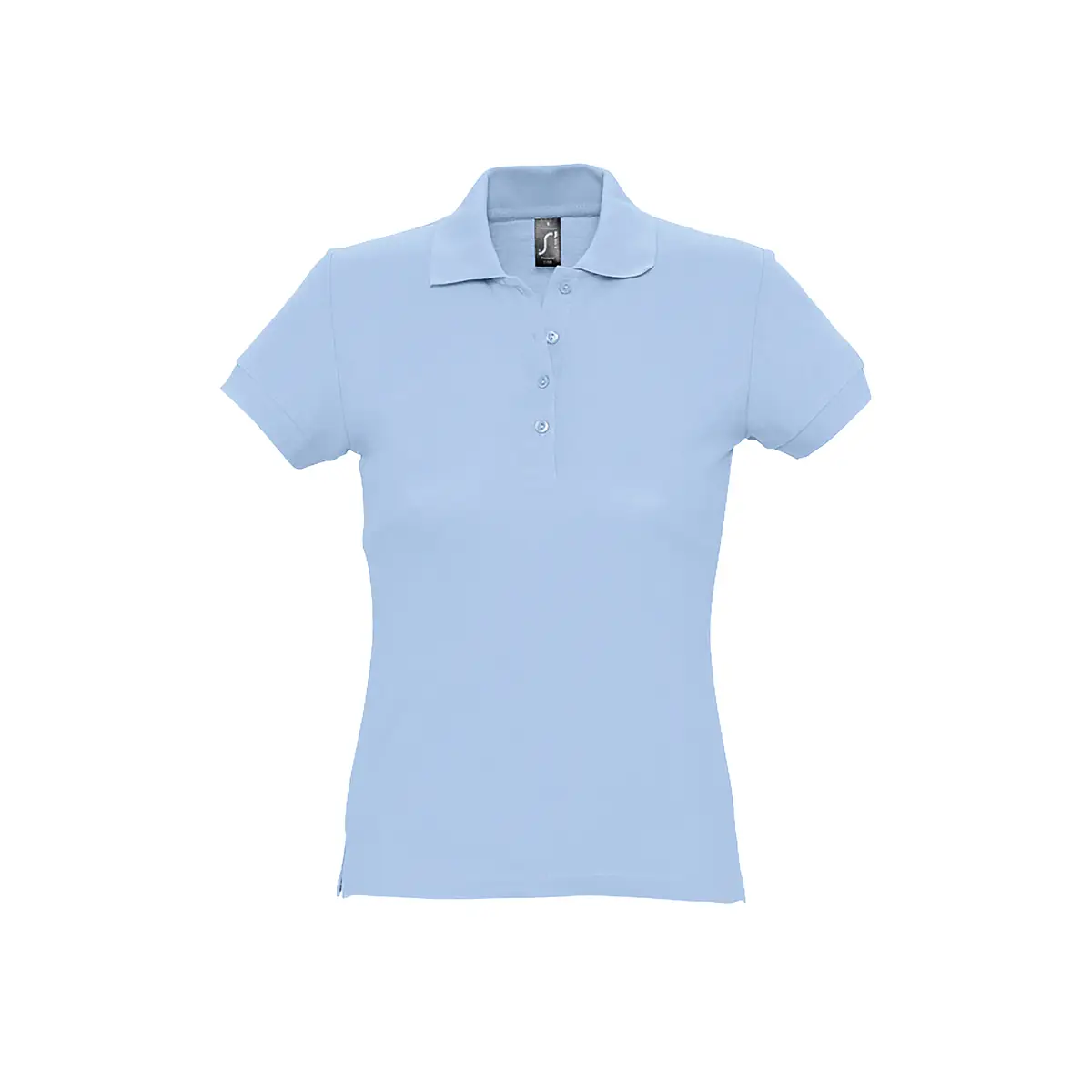 Polo mujer SOL’S PASSION 11338 35 Polo Sol’s PASSION en color Azul cielo, vista frontal