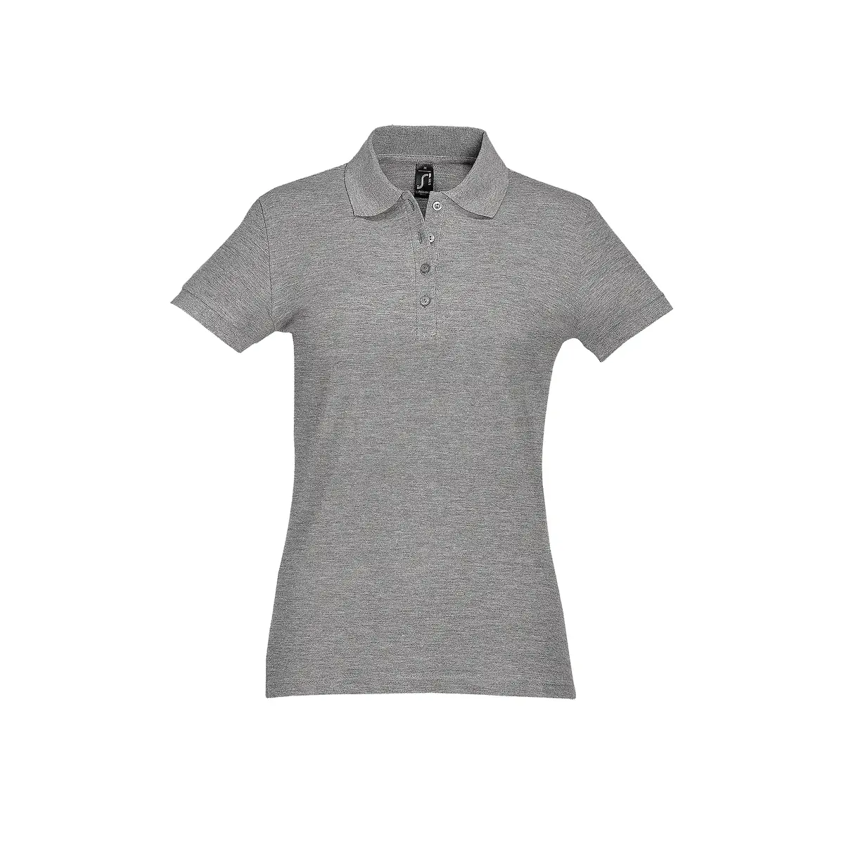 Polo mujer SOL’S PASSION 11338 11 Polo Sol’s PASSION en color Gris mezcla, vista frontal