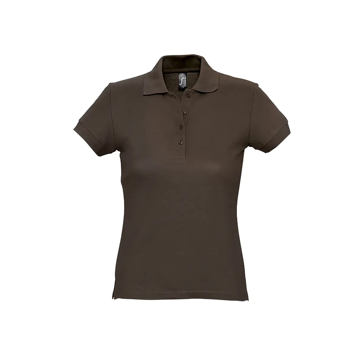 Polo mujer SOL’S PASSION 11338 56 Polo Sol’s PASSION en color Chocolate, vista frontal