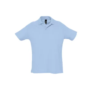 Polo Sol’s SUMMER II en color Azul cielo, vista frontal