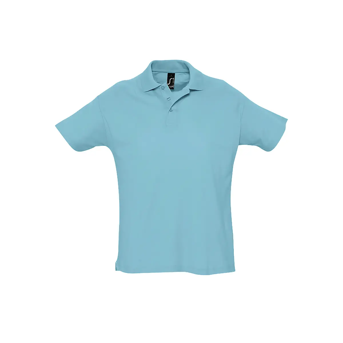 Polo hombre SOL’S SUMMER II 11342 38 Polo Sol’s SUMMER II en color Azul atolón, vista frontal