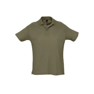 Polo Sol’s SUMMER II en color Army, vista frontal