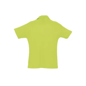 Polo Sol’s SUMMER II en color Verde manzana, vista trasera