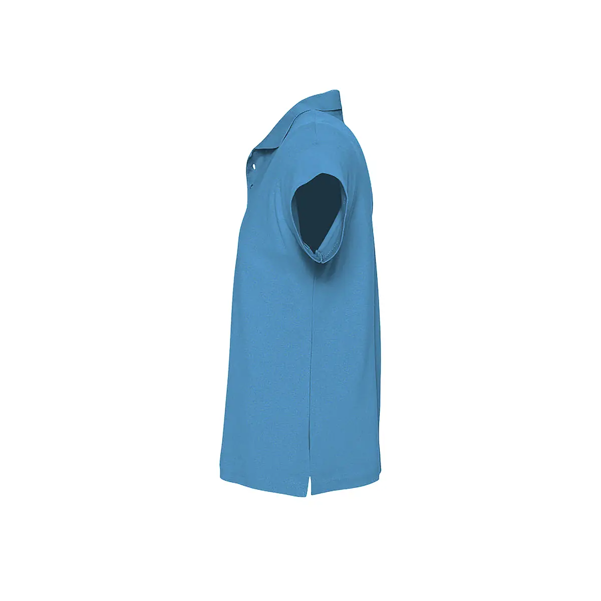 Polo hombre SOL’S SUMMER II 11342 42 Polo Sol’s SUMMER II en color Aqua, vista lateral