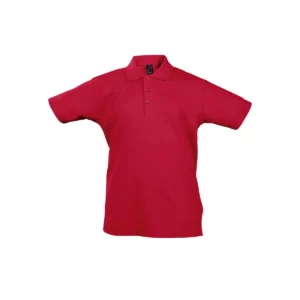 Polo Sol’s SUMMER II KIDS en color Rojo, vista frontal