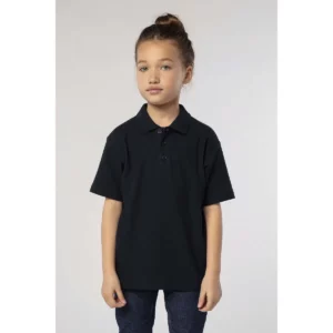 Polo SOL’S SUMMER II KIDS infantil, vestido por una niña, vista frontal