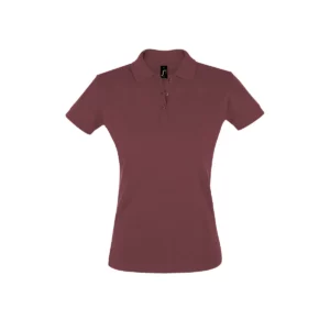 Polo Sol’s PERFECT WOMEN en color Burdeos, vista frontal
