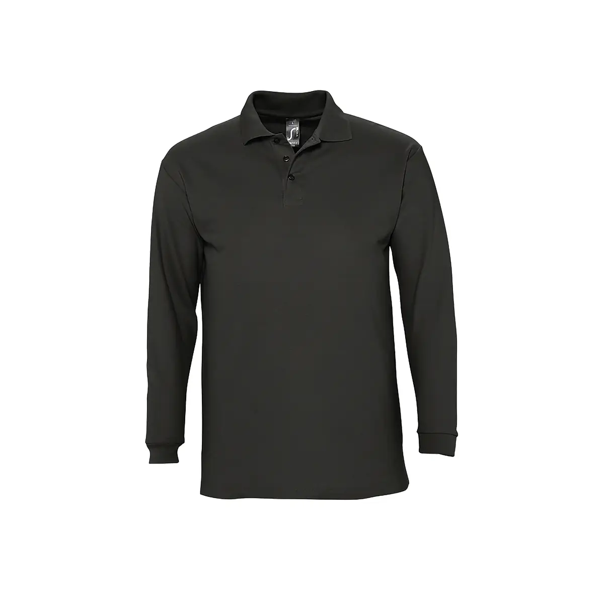 Polo hombre SOL’S WINTER II 11353 7 Polo Sol’s WINTER II en color Negro, vista frontal