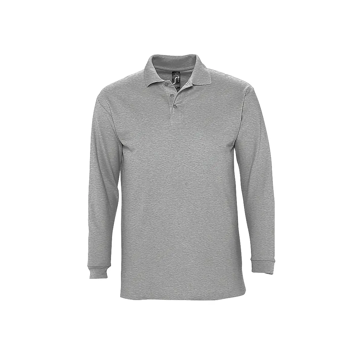 Polo hombre SOL’S WINTER II 11353 10 Polo Sol’s WINTER II en color Gris mezcla, vista frontal