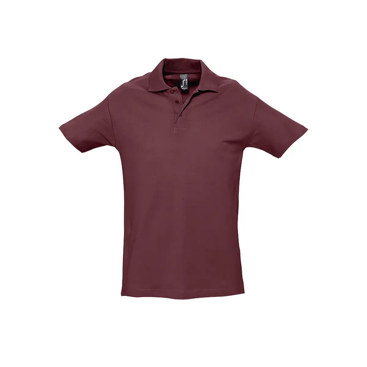 Polo hombre SOL’S SPRING II 11362 31 Polo Sol’s SPRING II en color Burdeos, vista frontal