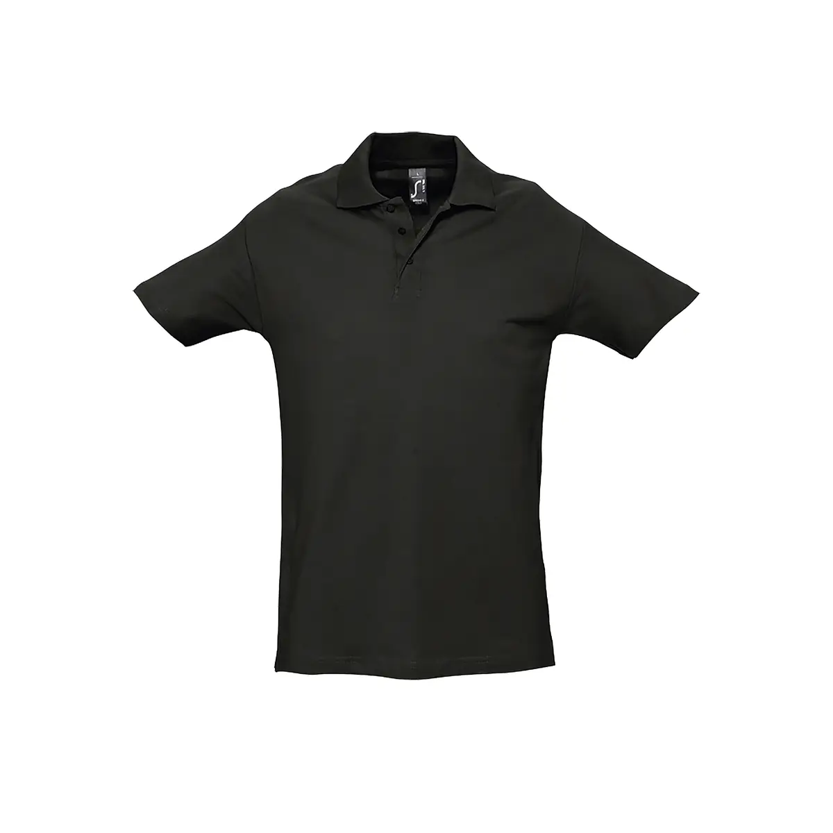 Polo hombre SOL’S SPRING II 11362 7 Polo Sol’s SPRING II en color Negro, vista frontal
