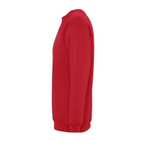 Sudadera SOL’S 13250 en Rojo, vista lateral