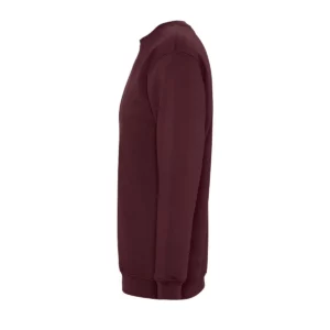 Sudadera SOL’S 13250 en Burdeos, vista lateral