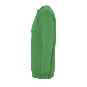 Sudadera SOL’S 13250 en Verde pradera, vista lateral
