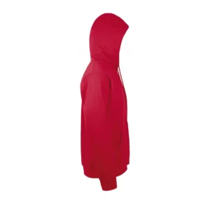 Sudadera SOL’S 47101 en Rojo, vista lateral