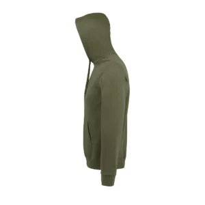 Sudadera SOL’S 47101 en Army, vista lateral