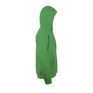 Sudadera SOL’S 47101 en Verde pradera, vista lateral