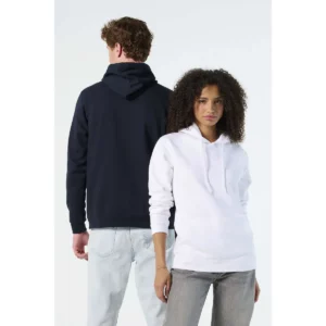 Sudadera SOL’S 47101, vistas frontal y trasera con personas
