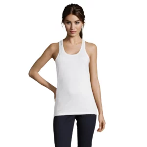 Camiseta SOL'S JUSTIN WOMEN 01826, Blanco, vista frontal
